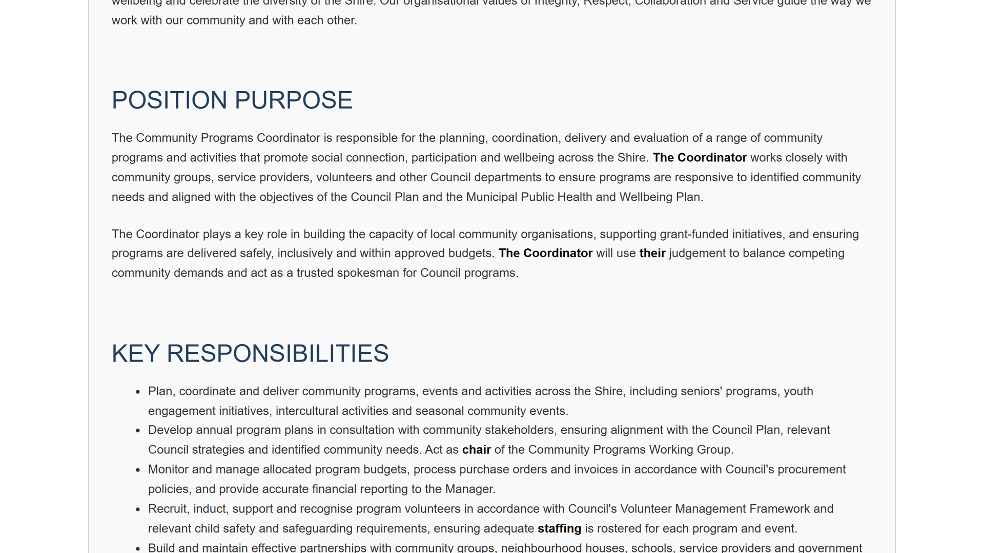 The Remove Gender Bias review outcome and document audit, with export to Copy, Word, or Email
